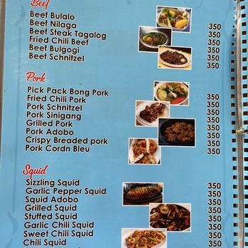 Bundatan - Menu Bundatan - Seafood Near Me - El Nido, PLW