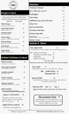 Menu photo 4 Puffabelly's Old Depot Restaurant Spring, TX