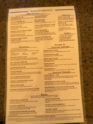 Menu photo 8 Bardot Claremont, CA