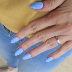 Nail Villa - Gel x manicure periwinkle color