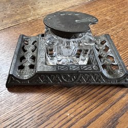 Picks and Treasures - Antique Art Deco Inkwell