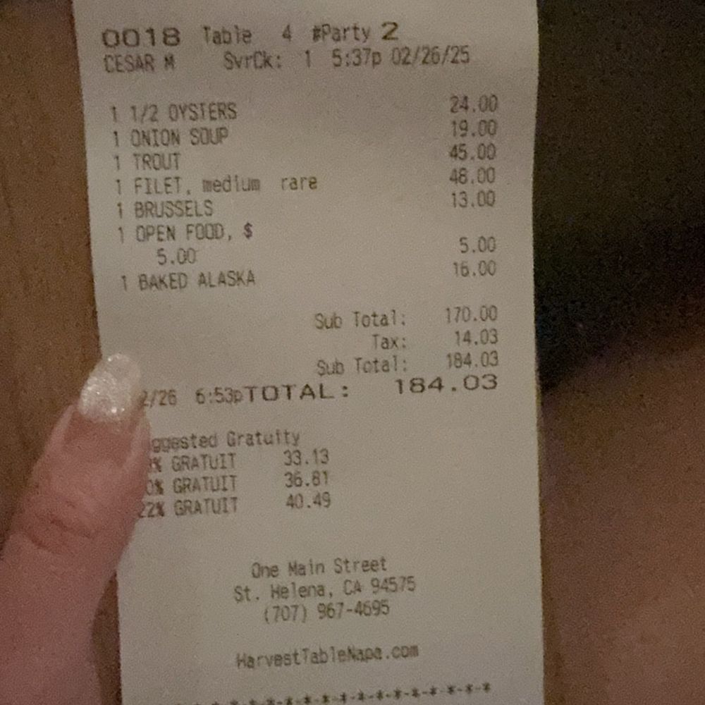 Harvest Table - New American Near Me - St Helena, California