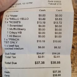 Fryn' Pan - Reciept