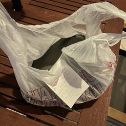 Unsealed bag