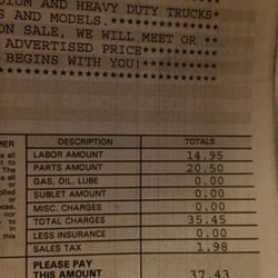 Uptown Chevrolet - Standard oil change! Crazy prices for someone who bought their car from you!