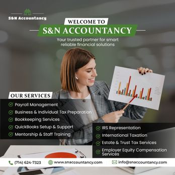 S&N Accountancy - Services - Bookkeepers Near Me - Corona, California S&N Accountancy - Services - Bookkeepers Near Me - Corona, California