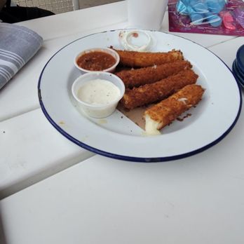Little Stack Haystack Burgers - Cheese sticks taste 7 out of 10 - Burgers Near Me - Richardson, Texas