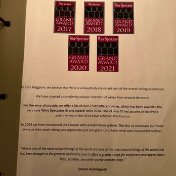 Clos Maggiore - French Near Me - London, XGL