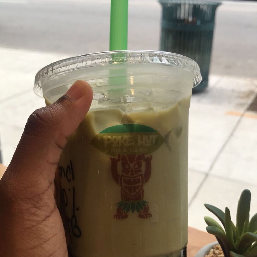 Poke Hut - Matcha milk tea with tapioca balls - Poke Near Me - Cincinnati, Ohio Poke Hut - Matcha milk tea with tapioca balls - Poke Near Me - Cincinnati, Ohio