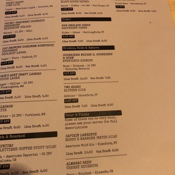Eli Cannon's - Drink menu - American Near Me - Middletown, Connecticut
