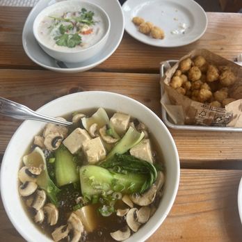 Grains - Pan Seared Fettuccini Tom Kah Soup - Vegan Near Me - San Diego, California Grains - Pan Seared Fettuccini Tom Kah Soup - Vegan Near Me - San Diego, California
