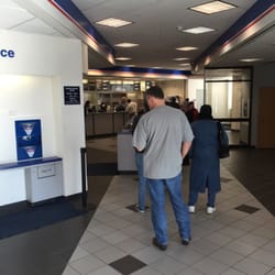 US Post Office - PEOPLE!!! Use the self checkout machines! Sure it takes a bit of electronics/touchscreen smarts but it's not rocket science!
