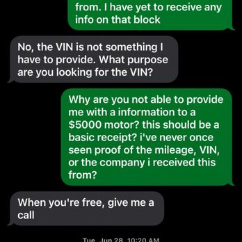 Harrell Automotive - Conversation requesting information on MY PROPERTY. from Tiffany. - Auto Repair Near Me - Erie, Pennsylvania