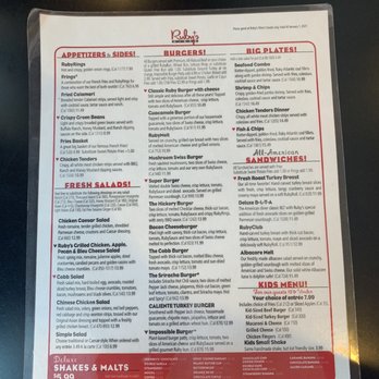 Ruby's Diner - Menu - Diners Near Me - Commerce, California Ruby's Diner - Menu - Diners Near Me - Commerce, California