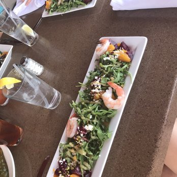 Angela's Kitchen - Large beet salad with shrimp and small beet salad - New American Near Me - Surprise, Arizona