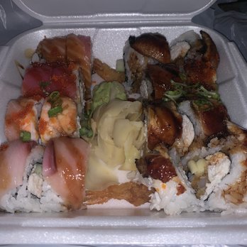 Gen Kai Sushi - Rainbow roll and dragon roll - Japanese Near Me - Dana Point, California Gen Kai Sushi - Rainbow roll and dragon roll - Japanese Near Me - Dana Point, California