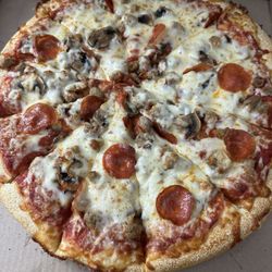 Paxton's Pizza - Pizza Hut 2.0 pepperoni mushrooms and Italian sausage