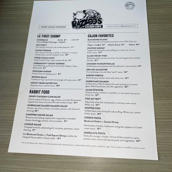 Razzoo's Cajun Cafe - Menu - Seafood Near Me - Pasadena, Texas