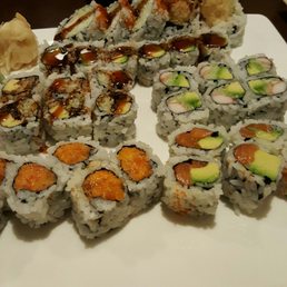Six rolls of sushi Six rolls of sushi