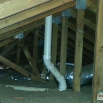 Presto Home Inspection - Roof truss system showing plumbing vent and AC ductwork - Home Inspectors Near Me - Stuart, Florida Presto Home Inspection - Roof truss system showing plumbing vent and AC ductwork - Home Inspectors Near Me - Stuart, Florida
