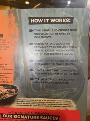 Menu photo 1 HuHot Mongolian Grill West Des Moines, IA Menu photo 1 HuHot Mongolian Grill West Des Moines, IA