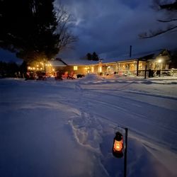 View of the Cafe from the Nordic Trails