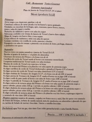 Menu photo 3 Turia Teruel, TE