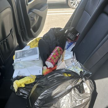 Fix Auto Costa Mesa - Here is my back seat. If you zoom in, you can see the shoe prints on the seat of my car - Body Shops Near Me - Costa Mesa, California