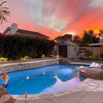 Zier Pools - Beautiful pool and sunset - Pool & Hot Tub Service Near Me - San Marcos, California Zier Pools - Beautiful pool and sunset - Pool & Hot Tub Service Near Me - San Marcos, California