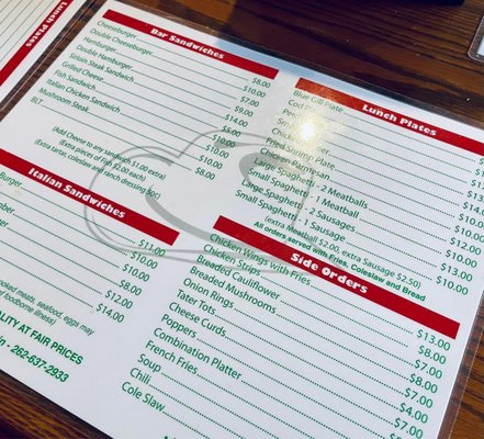 Menu photo 2 DeMarks Bar & Restaurant Racine, WI