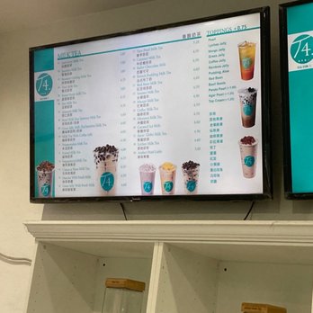 T4 - Menu 6/22/22 - Bubble Tea Near Me - Millbrae, California
