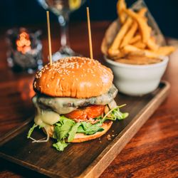Slate Steak Sushi & Cocktails - Who doesn't love a burger and fries?