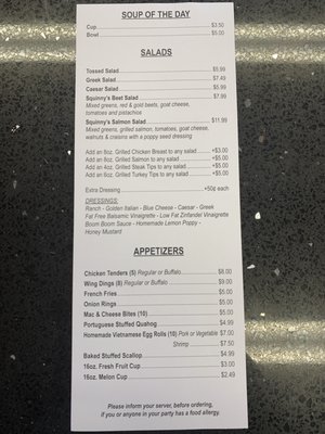 Menu photo 3 Squinny’s Pizza Plymouth, MA