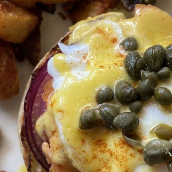 Jelly Cafe - Lox Egg's Benedict and House Potatoes. - Cafes Near Me - Mount Prospect, Illinois Jelly Cafe - Lox Egg's Benedict and House Potatoes. - Cafes Near Me - Mount Prospect, Illinois