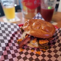 Finishline Burgers & Brew - Fastest Cop in the West Burger