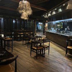 Bo Lings - Table seating near sushi prep area