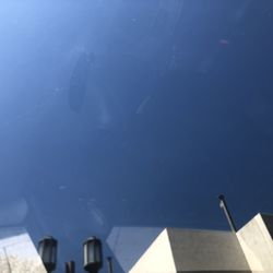 Streaks and water spots left on window