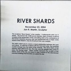 River Shards - Dedication plaque