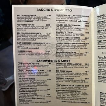 Rancho Nipomo Deli & BBQ - Menu - Barbeque Near Me - Nipomo, California Rancho Nipomo Deli & BBQ - Menu - Barbeque Near Me - Nipomo, California