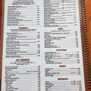 Ave P Coffee Shop - Menu page 3/3 08/2021 - Breakfast & Brunch Near Me - Brooklyn, New York
