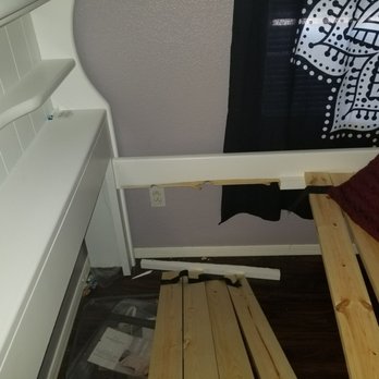 Living Spaces - Look at the skinny piece of wood holding a platform - Furniture Stores Near Me - Phoenix, Arizona