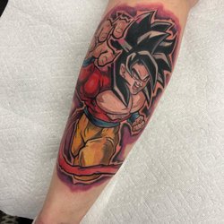 Addiction Tattoo & Piercing - Super Sayain 4 Goku by Marc