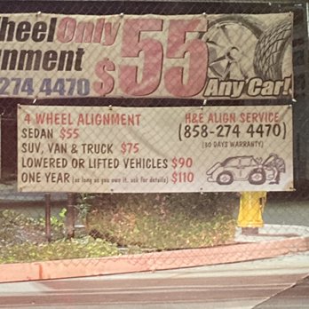 H&E Align Service - H and E alignment pricing to reference before the owner tries to rip you off. - Auto Repair Near Me - San Diego, California H&E Align Service - H and E alignment pricing to reference before the owner tries to rip you off. - Auto Repair Near Me - San Diego, California