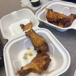 Wings were tasty Wings were tasty