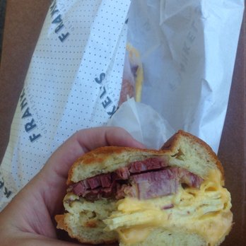 Frankel's Delicatessen - Corn beef egg cheese challah - Delis Near Me - Brooklyn, New York