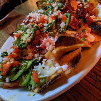 Pink Taco - Nachos + chicken - Mexican Near Me - Boston, Massachusetts Pink Taco - Nachos + chicken - Mexican Near Me - Boston, Massachusetts