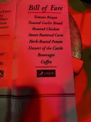 Menu photo 1 Medieval Times Buena Park, CA Menu photo 1 Medieval Times Buena Park, CA