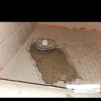 JB Water and Air - They broke down the cement and left it like that - Plumbing Near Me - Mesa, Arizona JB Water and Air - They broke down the cement and left it like that - Plumbing Near Me - Mesa, Arizona