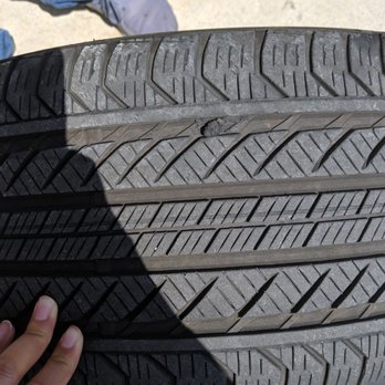 CarMax - Plug on the driver's side front tire. Not safe at all. - Car Buyers Near Me - Riverside, California