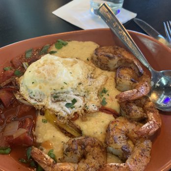 The Rim - Shrimp and jalapeño, cheese  grits were beyond Heavenly! The best I have ever had! - American Near Me - Burleson, Texas